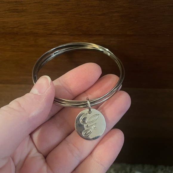 Set of Bangles with “G” Initial. - Picture 2 of 4